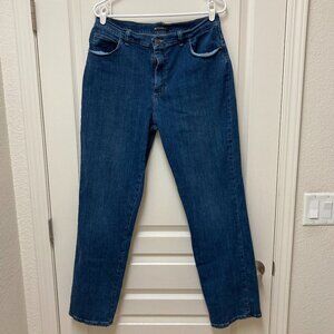 Women's Lee Relaxed Fit Straight-Leg Jeans 12 Long Jaded Blue